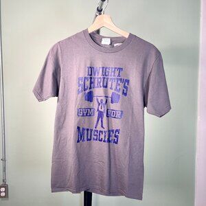 Dwight Schrutes Gym for Muscles Graphic Tee (the Office) - Men's Size S